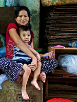 Mother and Child-Yangon Alley
