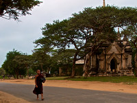 Young Monk on the Morning of Festival of Lights-Bagan