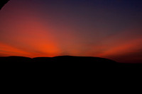 Sunrise "god-light" at Lobo Wildlife Lodge, northern Serengeti