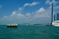 Star Ferry across Victoria Harbour-Hong Kong