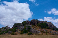 Granite Kopjes dot the Serengeti as we enter the Maasai Mara.