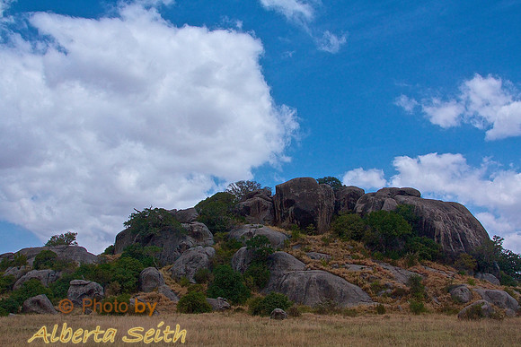 Granite Kopjes dot the Serengeti as we enter the Maasai Mara.