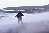 Dip in Whaler's Bay at Deception Island