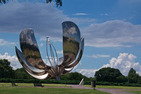 Floralis Generica in the Recoleta district of Buenos Aries
