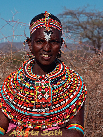Samburu Woman in Full Tribal Dress