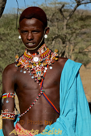 Young Samburu Man in Tribal Dress
