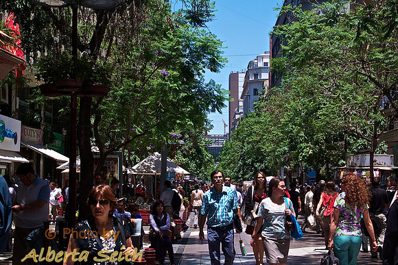 Touring Downtown Santiago