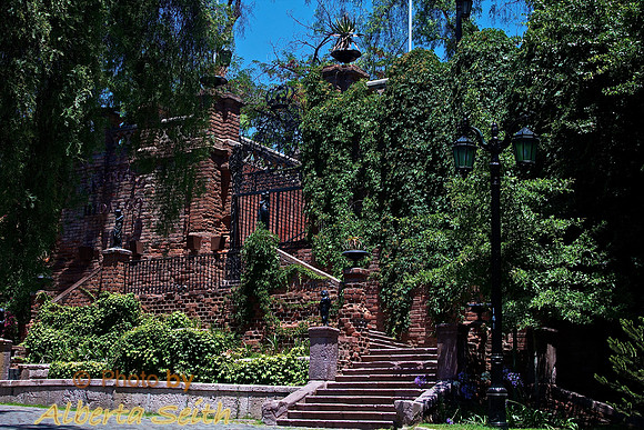 The Circular Garden in Downtown Santiago, Cerro Santa Lucia