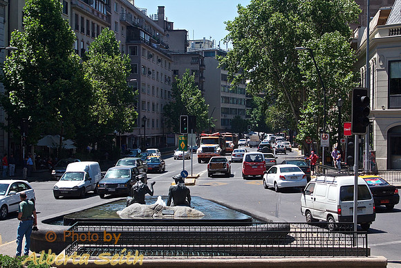 Touring Downtown Santiago