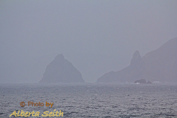Cape Horn in Fog from the Drake