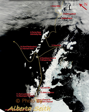 Antarctica Landing sites