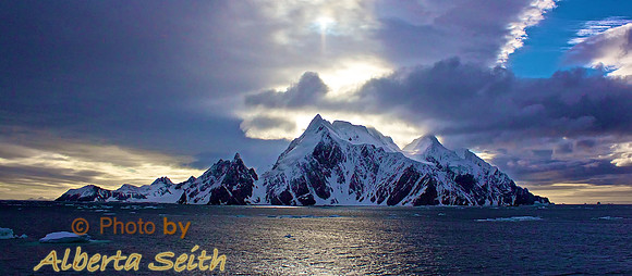 Antarctic Sunset on Elephant Island