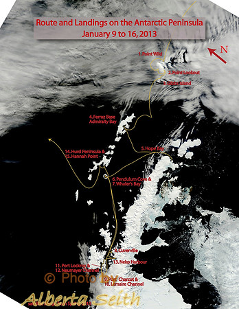 Antarctica Landing sites