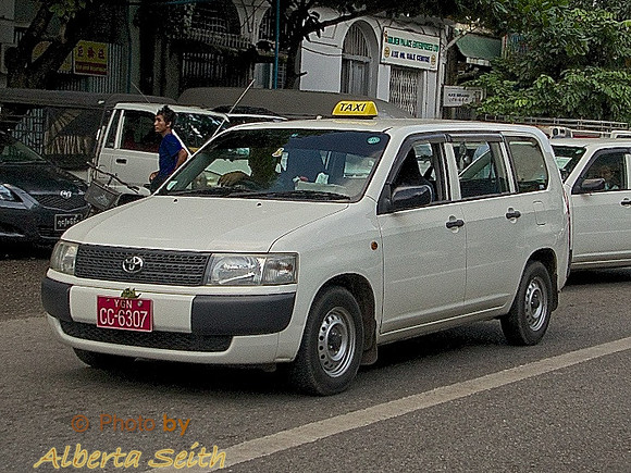 Yangon Cars with Steering Wheel on the Right
