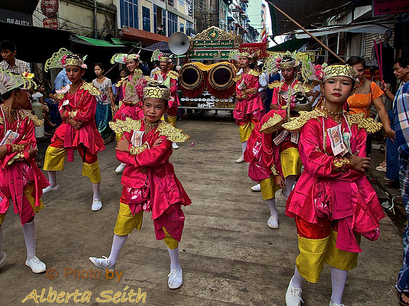 Celebration of the Fat Buddha in Yangon's Chinatown